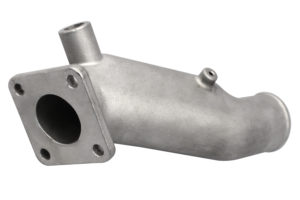 A close up of the side of a water pump