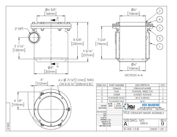 A drawing of the front view of a washer.