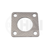 A square gasket is shown on the side of a car.